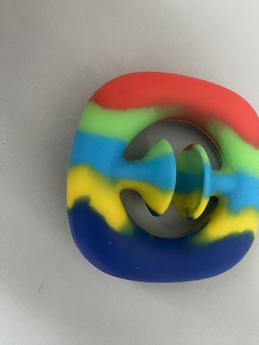 ключ звездочка: Силиконовый радужный спиннер‑антистресс (fidget toy) - Компактная — 1