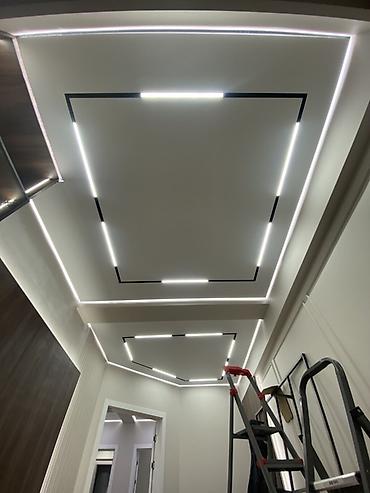 Натяжной потолок: Натяжные потолки с интегрированными световыми линиями - — 6