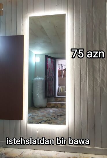 Güzgülər: Güzgü Divar üçün, Düzbucaqlı, Arxa işıqlı