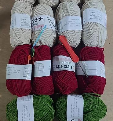 Набор для вязания: пряжа «Milk Cotton» (молочный хлопок) + инструменты at lalafo.kg Набор для вязания: пряжа «Milk Cotton» (молочный хлопок) + инструменты