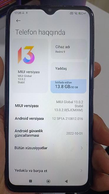 realme gt master: Redmi 9, 64 GB, rəng - Boz, Barmaq izi — 5