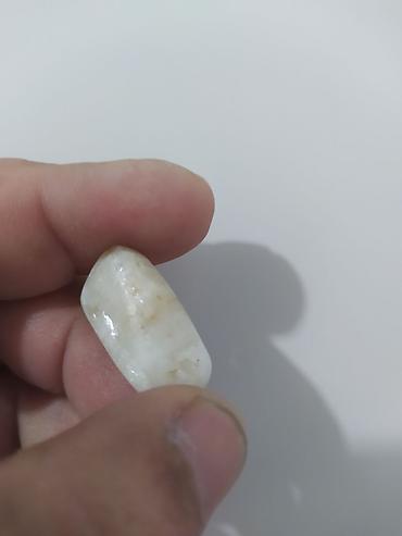 ametist daşı: Ağ rəngli dekorativ mineral daş - Material: təbii daş/mineral (ağ — 3