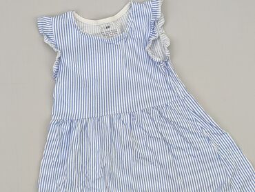 sukienka letnia w kratke: Dress, H&M, 5-6 years, 110-116 cm, condition - Good