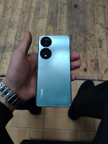 honur telefon: Honor X7b, 128 ГБ, цвет - Серый, Сенсорный, Отпечаток пальца, Беспроводная зарядка