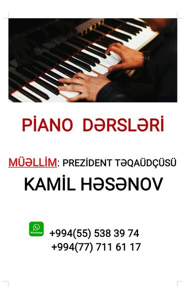 matros kurslari 2023: Professional Piano Dərsləri