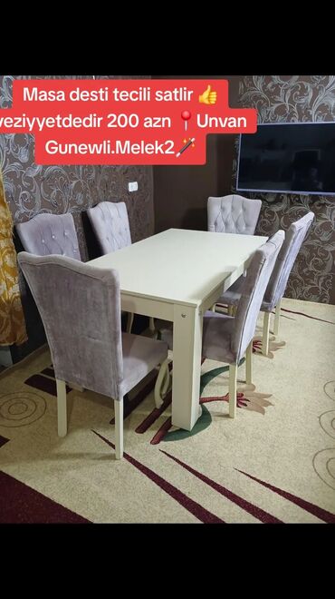 Мебель на заказ: Masa desti tecili satlir 👍veziyyetdedir 200 azn 📍Unvan Gunewli.Melek2🪄