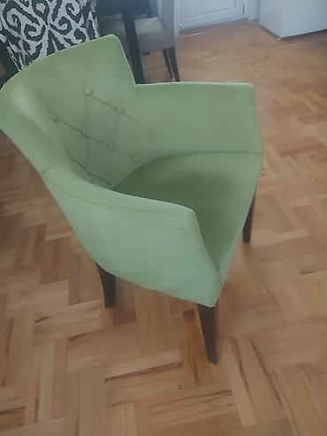 matis fotelja: Tapacirana fotelja – pastelno zelena - Elegantna klub/fotelja sa — 3