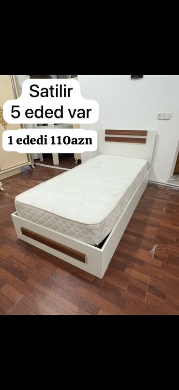 tek yataq krovati: İşlənmiş, Təknəfərlik çarpayı, Matrassız