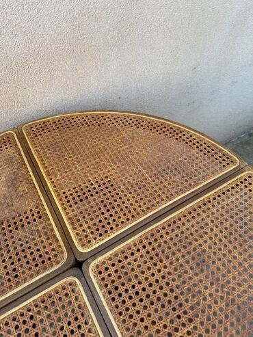 Stilski trpezarijski stolovi: Stari Thonet trpezarijski sto - Španska trska Stari Thonet — 5