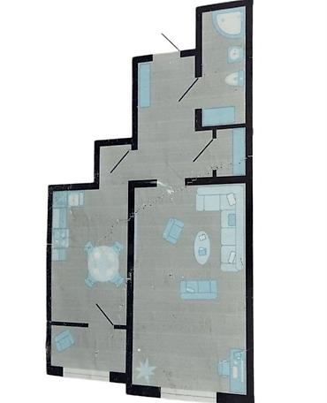 Продажа квартир: 1 комната, 52 м², Джал-15 Элитка, 6 этаж, ПСО (под самоотделку) — 7