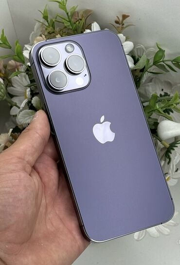 Apple iPhone: IPhone 14 Pro, Б/у, 128 ГБ, Защитное стекло, Чехол, Кабель, 100 %