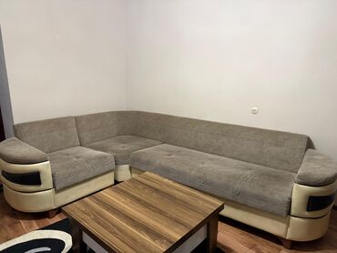 tek divanlarin qiymeti: Угловой диван, Б/у, Раскладной, С подъемным механизмом, Велюровая ткань, Платная доставка