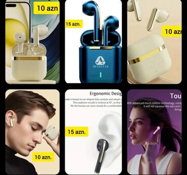 Qulaqcıqlar: Yeni Simsiz (Bluetooth) Qulaqcıqlar, rəng - Ağ — 13