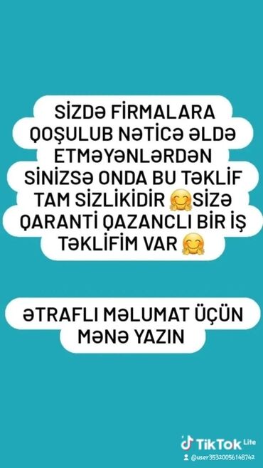 Tikinti ixtisasları: Qaranti qazanc və real nəticə vəd edən iş təklifi! Firmalara qoşulub