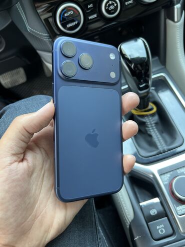 редим 10 с: IPhone 17 Pro Max, Жаңы, 512 ГБ, Blue Titanium, Заряддоочу түзүлүш, Коргоочу айнек, Каптама, 100 %