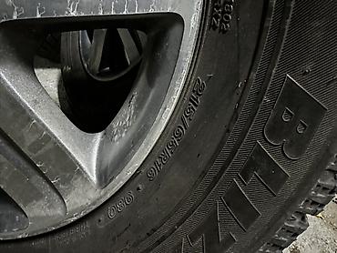bosch бишкек: Дөңгөлөктөр монтажда 215 / 65 / R 16, Кыш, Колдонулган, Комплект, Жеңил унаалар, Куйма, тешиктери - 5 — 5