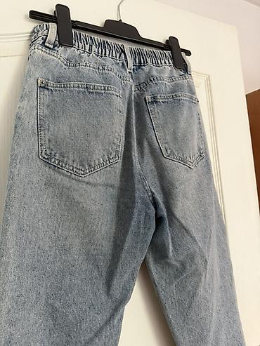 pull amd bear: Sinsay ženske farmerke – model sa elastičnim strukom i skupljenim — 4