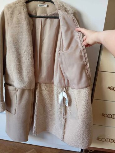 Paltolar: Palto, Stradivarius, S, rəng - Bej — 4