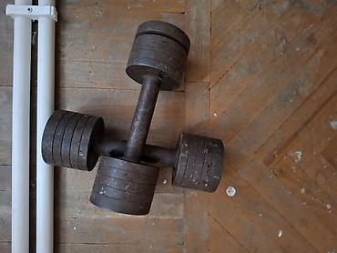 dəmir pullar: Tənzimlənən metal qantel dəsti - Material: bərk polad/çiçəkli tökmə — 1