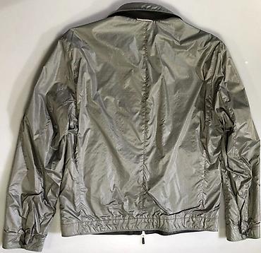 Kožne jakne: Ermenegildo Zegna Black Lambskin Gray Techno Reversible bomber jacket — 9