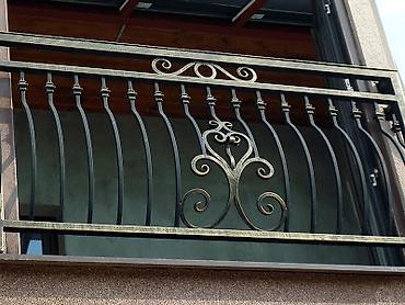 Готовые перила: Готовые перила, Материал: Кованное железо, Для балкона, Новый — 1