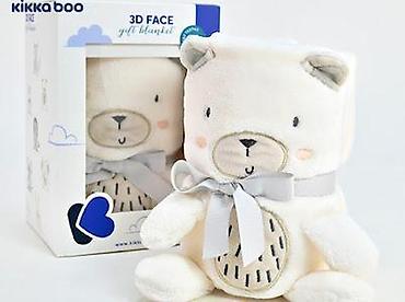 elementi: KIKKA BOO – KikkaBoo Baby ćebence sa 3D vezom 75x100 “My Teddy” Šifra — 2