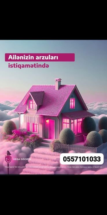Reklam, çap: Dasinmaz emlaklarinizi sigortalamaga telesin bedbext hadiselerden uzaq
