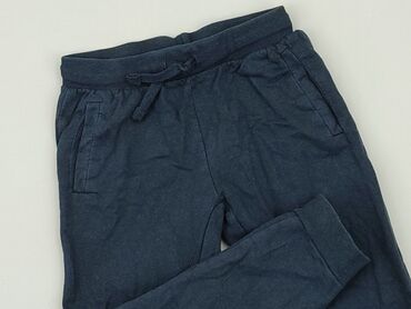 spodnie dresowe z wysokim stanem: Sweatpants, Little kids, 7 years, 116/122, condition - Good