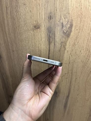 skynet telecom: IPhone 15 Pro, Б/у, 128 ГБ, Natural Titanium, Защитное стекло, Чехол, В рассрочку, 83 % — 6