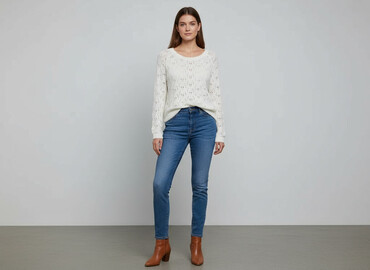 sukienki sweterkowe plus size: Светр жіночий, розмір S