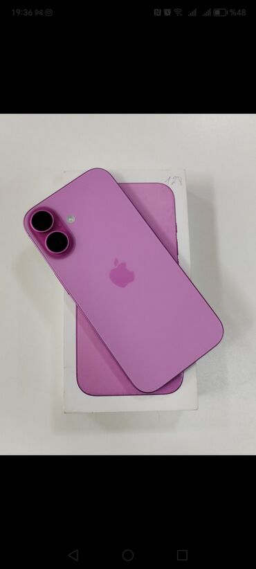 Apple iPhone: IPhone 16, 128 GB, Çəhrayı, Face ID