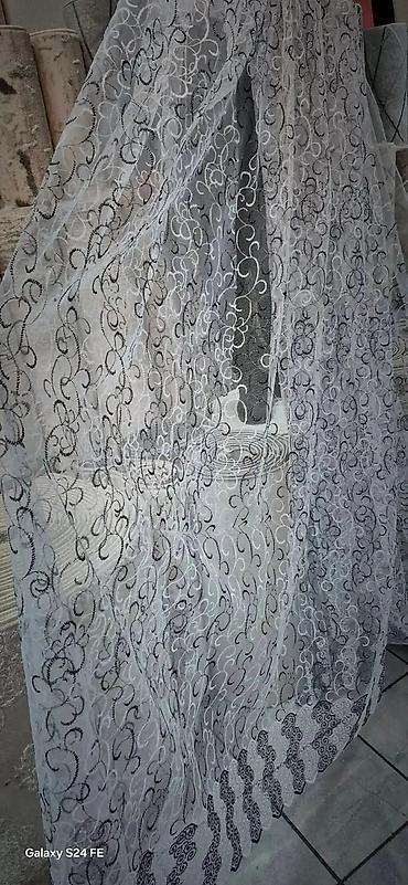 Zavese i draperije: Zavese od tila sa bogatim vezom – više dezena - Materijal: proziran — 38