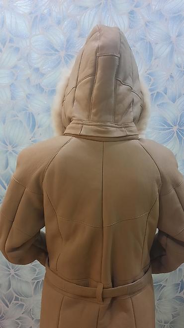 Дубленки: Дубленка, Классическая модель, Турция, По колено, С капюшоном, S — 4