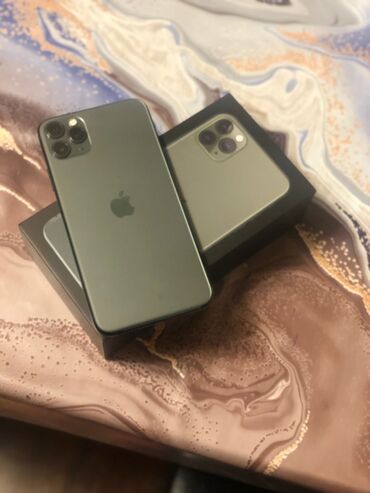 telefon ehtiyat hissələri: IPhone 11 Pro Max, 256 ГБ, Matte Midnight Green, Face ID