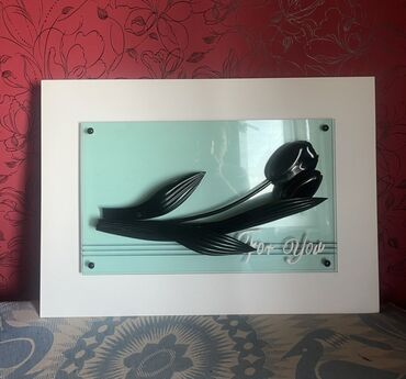 Dekorativ şüşə tablo – “For You” Hündürlüyü 56 sm Uzunluğu 79 sm -