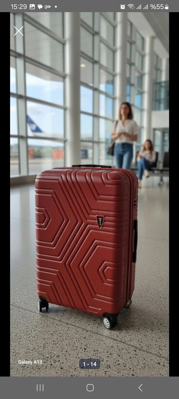 Çamadanlar: Lok Polo’s sərt qabıqlı səyahət çamadanı - Rəng: tünd qırmızı (bordo) -da lalafo.az — 1 Çamadanlar: Lok Polo’s sərt qabıqlı səyahət çamadanı - Rəng: tünd qırmızı (bordo) — 1