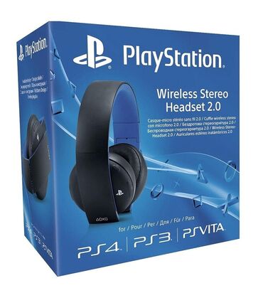 headset: PlayStation wireless headset 2.0. 
Tam bağlı upokovkada orginal