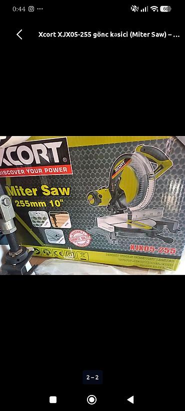 en ucuz lazer metre: XCORT XJX05-255 gönc kəsici (Miter Saw) Texniki xüsusiyyətlər: - — 2