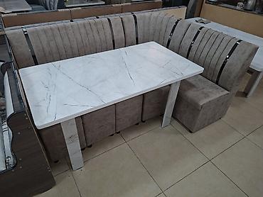 silver kitchen: Кухонный мягкий уголок, Новый, ЛДСП, цвет - Серый — 6