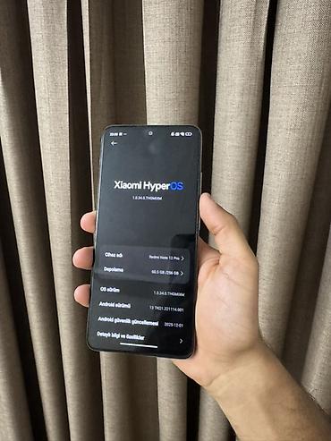 diş: Redmi Note 12 Pro, 256 GB, rəng - Ağ, Sensor — 5