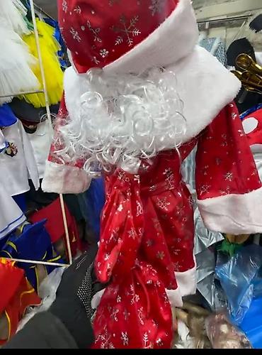 Карнавальные костюмы: Новогодние карнавальные костюмы - Дед Мороз: роскошные красные шубы с — 2