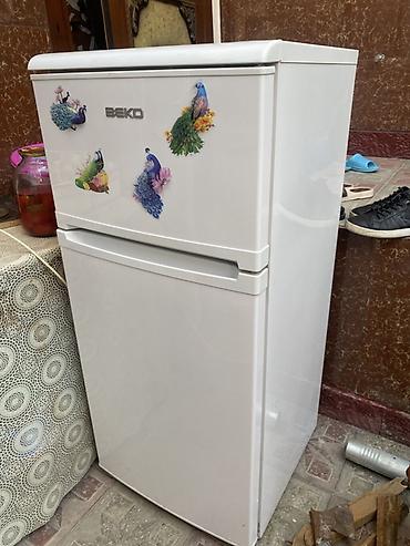 samavar satilir: İşlənmiş 2 qapılı Beko Soyuducu Satılır, rəng - Ağ — 4