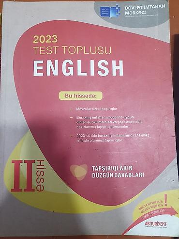 Testlər: İngilis dili Testlər 11-ci sinif, DİM, 1-ci hissə, 2023 il — 3