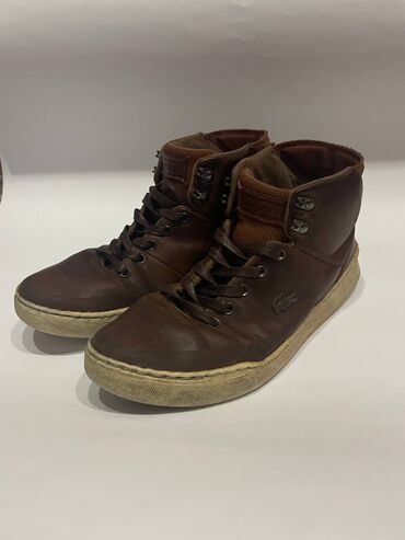 мужские зимние обувь: Ботинки Lacoste Explorateur, размер 41. Верх - 87% кожа 13% нубук