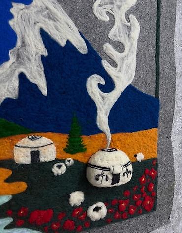 Панно: Ручная работа Картины и декоративные изделия из шерсти (сухое и мокрое — 2