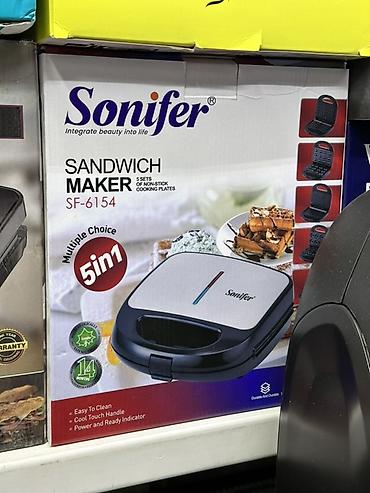 Сэндвичница Sonifer SF‑6154, 5 в 1 - Комплект из 5 сменных at lalafo.kg Сэндвичница Sonifer SF‑6154, 5 в 1 - Комплект из 5 сменных