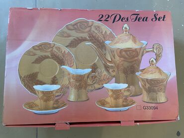 чайный фарфоровый набор: Продается чайные наборы!!! Абсолютно новый! Из 22-х предметов