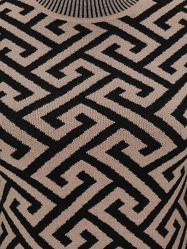 brown: Платье трикотажное Vero Moda Tall - Фасон: миди, приталенный силуэт — 3