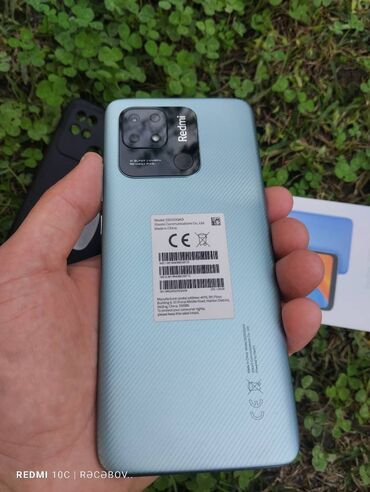 sederek ticaret merkezi tikiş maşınları: Redmi 10C, 128 ГБ, цвет - Синий, Отпечаток пальца, Две SIM карты, Face ID