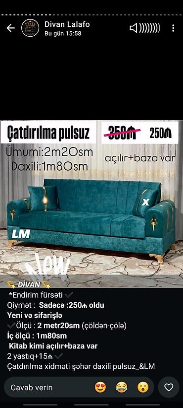 yatax: Açılıb-yığılan, bazalı divan. Model kitab kimi açılır və yataq — 1
